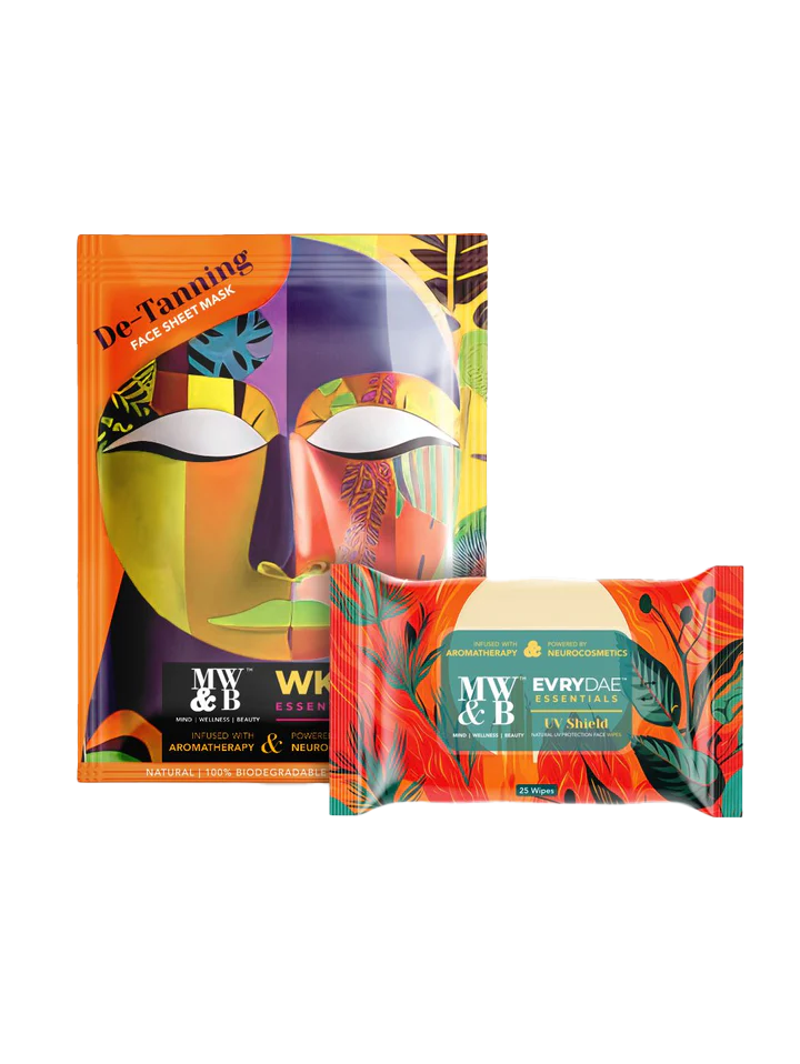 Buy Best Sun Protection Combo By MW&B | EVRYDAE Wipes 'Pack Of 25' and WKLY Essential Sheet Mask