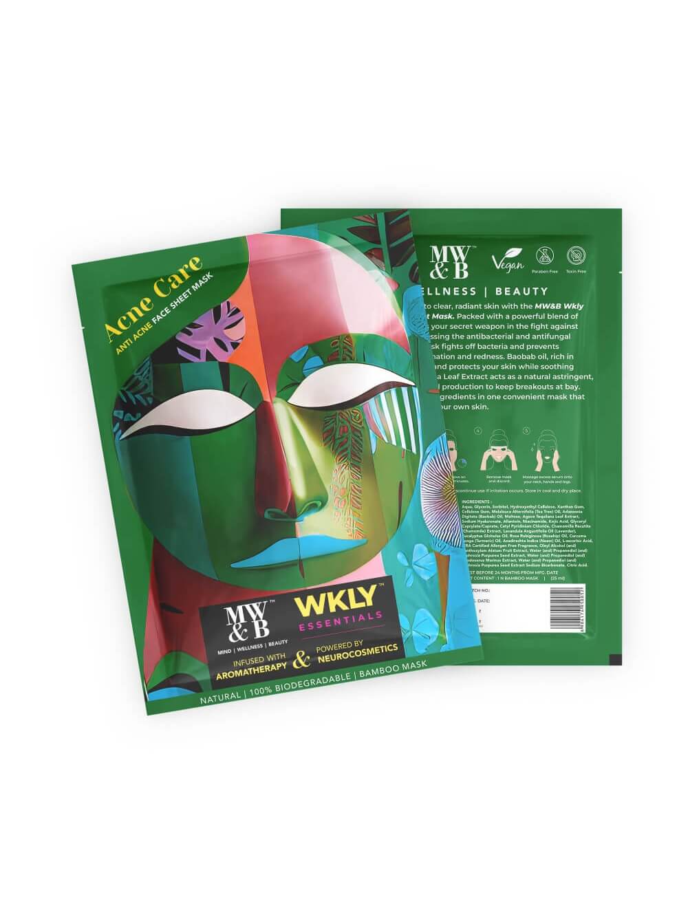 Acne Care Face Sheet Mask By MW&B | WKLY Essentials