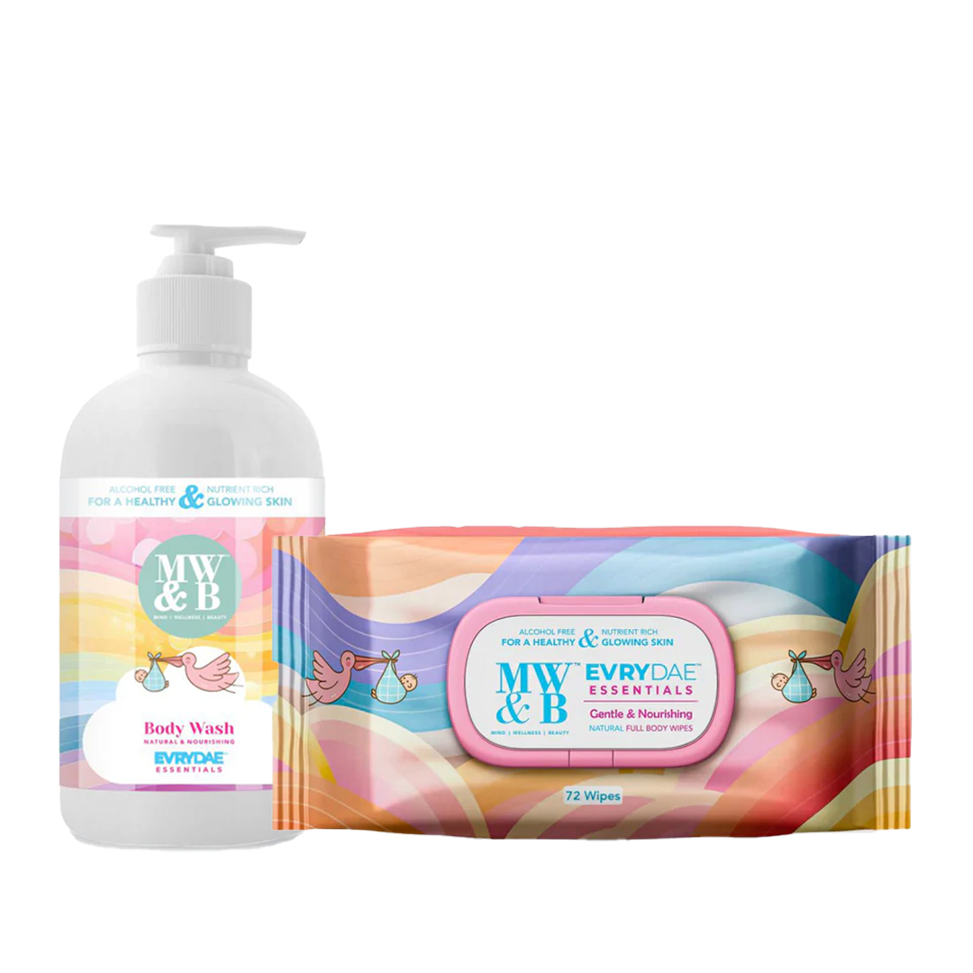 Buy Combo of BABY WIPES & BODY WASH by MW&B | EVRYDAE Essentials