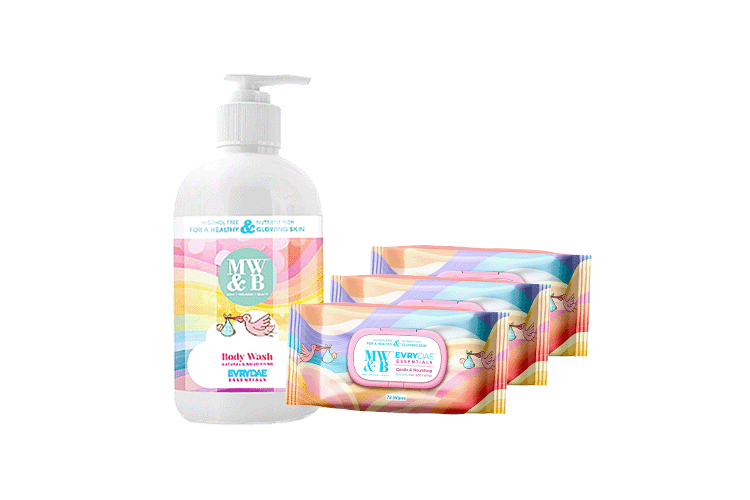 Buy 3 Baby Wipes Get Body Wash Free by MW&B | EVRYDAE Essentials