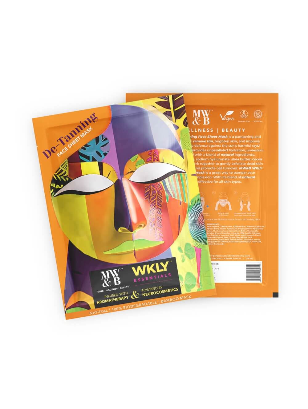 De-Tanning Face Sheet Mask By MW&B | WKLY Essentials