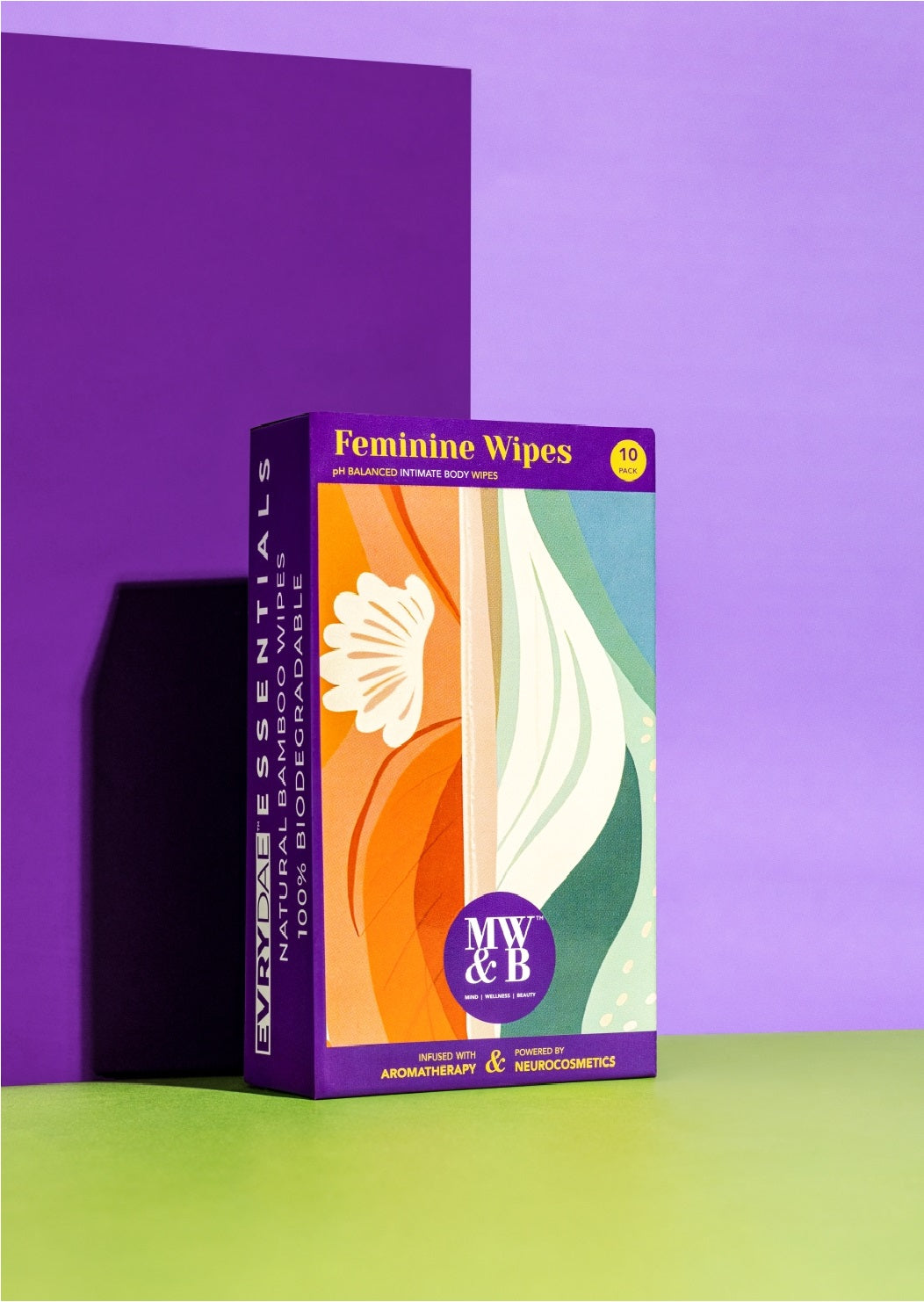 Feminine Wipes 3.5ph Balance 'Pack of 10’ By MW&B | EVRYDAE Essentials