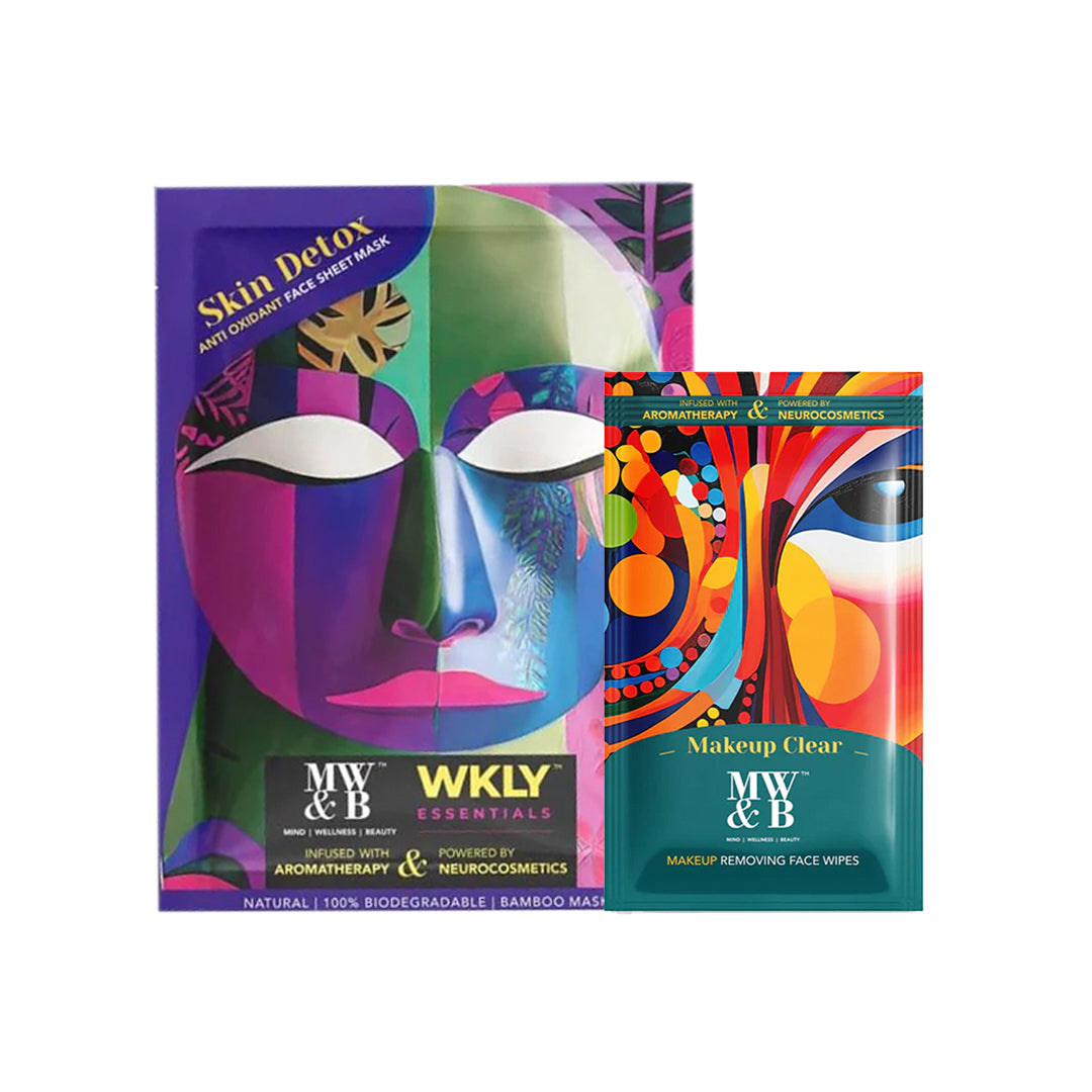 Buy Skin Detox Face Sheet Mask and Makeup Remover Combo by MW&B | WKLY Essentials