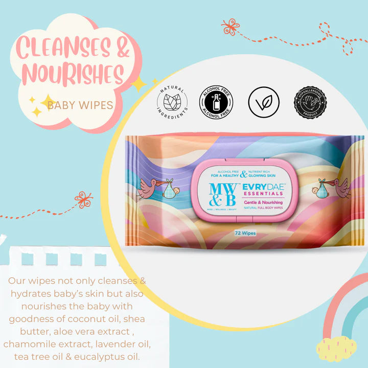 Buy Combo Of 3 Baby Wipes by MW&B | EVRYDAE Essentials