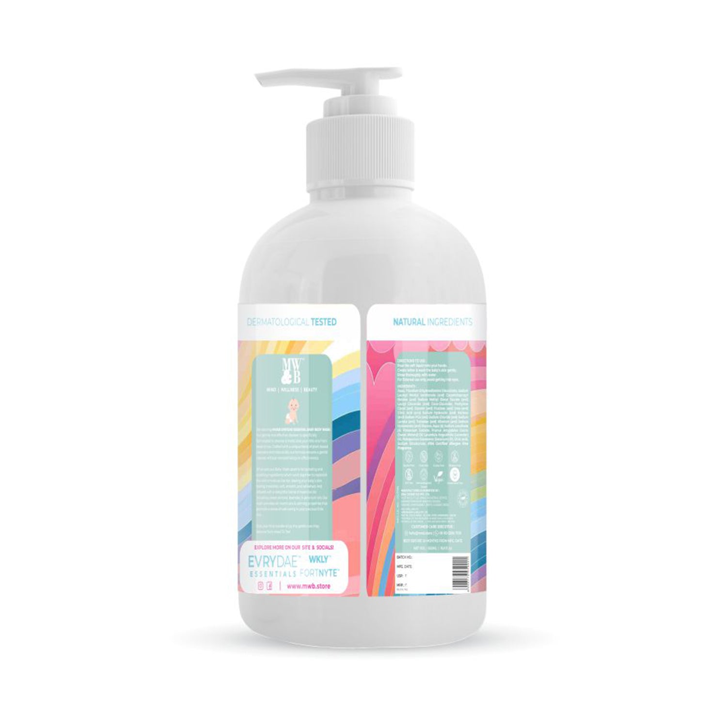 Natural & Nourishing Baby Body Wash 500ml By MW&B | EVRYDAE Essentials
