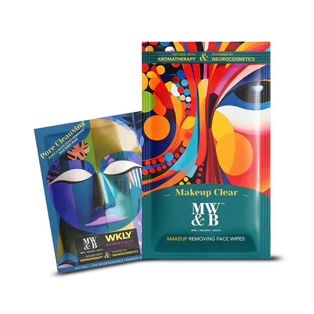 Makeup Remover And Pore Cleansing  Sheet Mask And Wipes Combo for Face – 10’s By MW&B